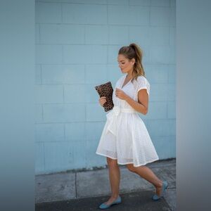 BANANA REPUBLIC || White Eyelet Dress Size 8